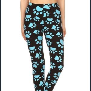 Paw print leggings